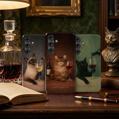Custom Wine & Whiskers Galaxy Case