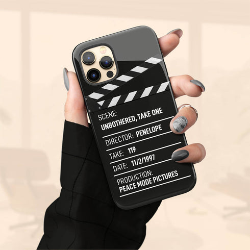 Personalized Movie Directors Clapperboard iPhone Case