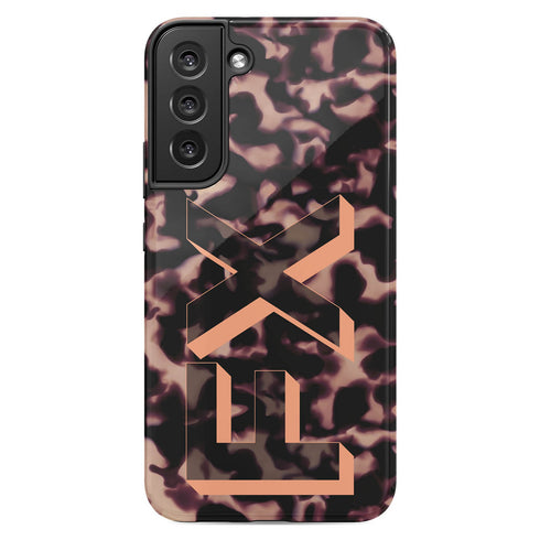 3D Camo Initials Dark Tort Galaxy Case