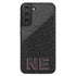 Custom 3D Initials Dark Leopard Galaxy Case - Centered