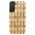 Custom Initials Tartan Plaid Checkerboard Galaxy Case