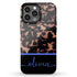 Custom Name Dark Tortoiseshell iPhone Case