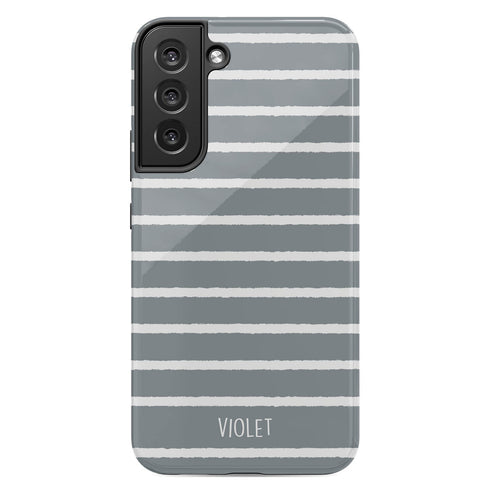 Custom Name Hand Drawn Pastel Stripes Galaxy Case