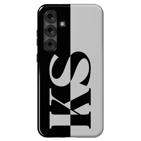 Personalized Minimalist Two-Tone Solid Galaxy Case