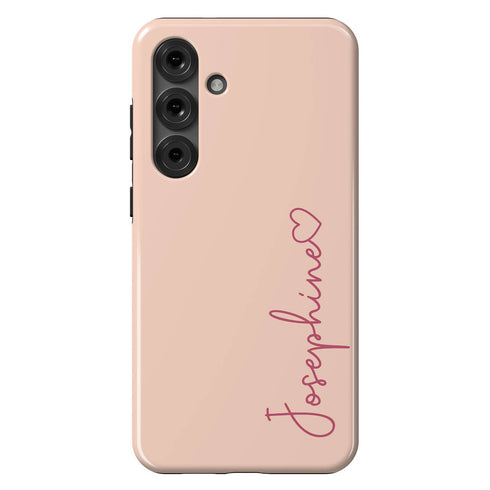 Personalized Cute Vibrant Heart Accent Galaxy Case