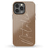 Custom Signature Name Earth Tones iPhone Case - Light