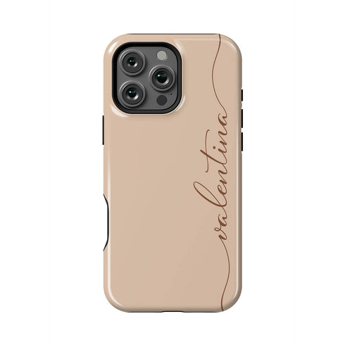 Custom Name Fresh Calligraphy iPhone Case - Vertical