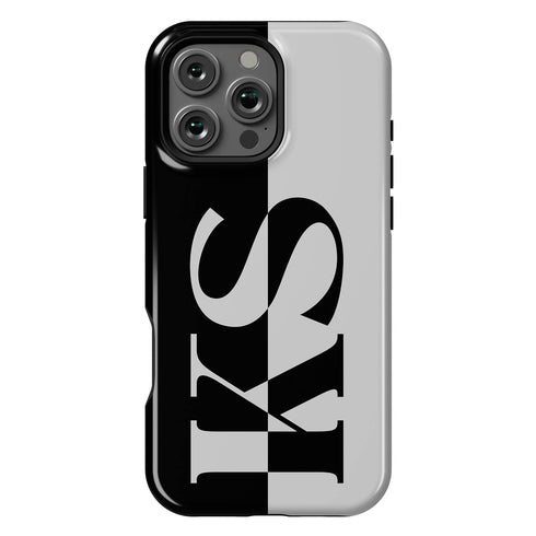 Personalized Minimalist Two-Tone Solid iPhone Case