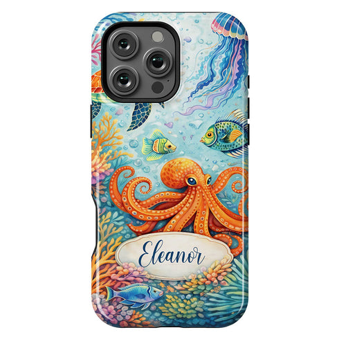 Personalized Enchanting Coastal Reef Collection iPhone Case
