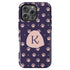Custom Initials Cat Paws iPhone Case