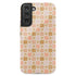 Custom Initials Floral Checkerboard Galaxy Case