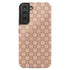 Custom Initials Floral Checkerboard Galaxy Case