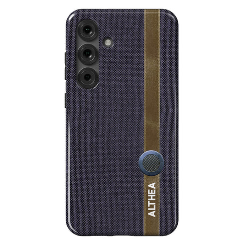 Personalized Cotton Fabric Denim Galaxy Case