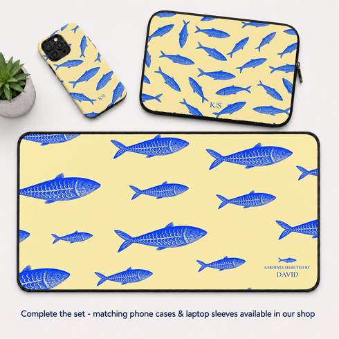 Personalized Sardines Parade Desk Mat