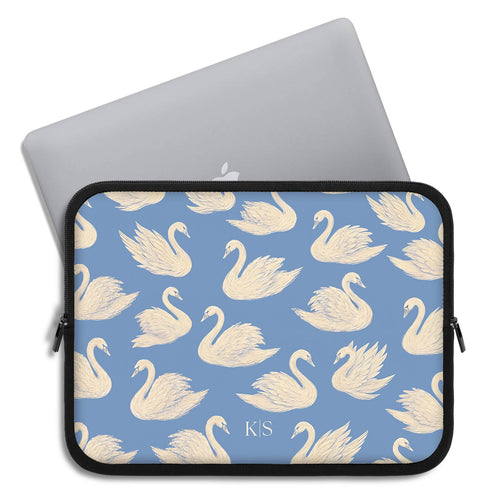 Personalized Swan Lake Laptop Sleeve