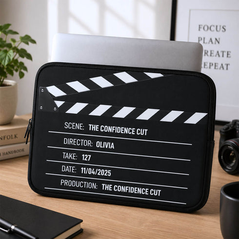 Personalized Movie Director Clapperboard Laptop Sleeve