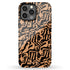 Custom Monogram Initials Chic Tiger iPhone Case