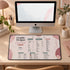 Personalized Designer Cheat Sheet - Blush Editorial Desk Mat