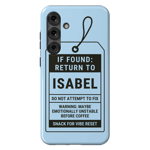 Personalized Lost & Found Tag Galaxy Case