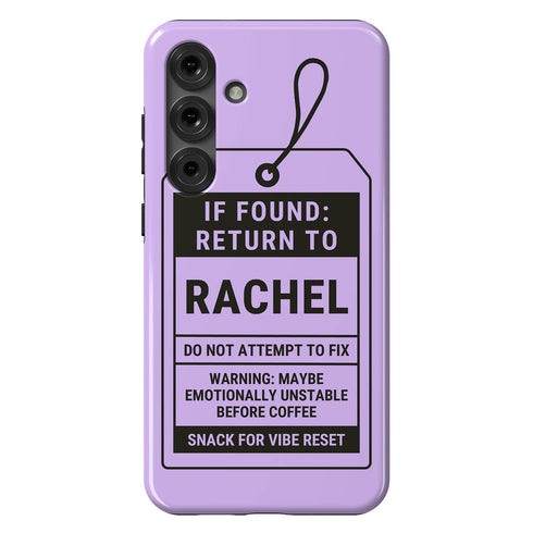 Personalized Lost & Found Tag Galaxy Case