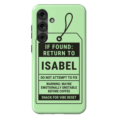 Personalized Lost & Found Tag Galaxy Case