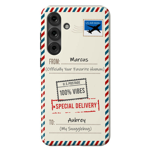 Personalized Classic Mailing Envelope Galaxy Case