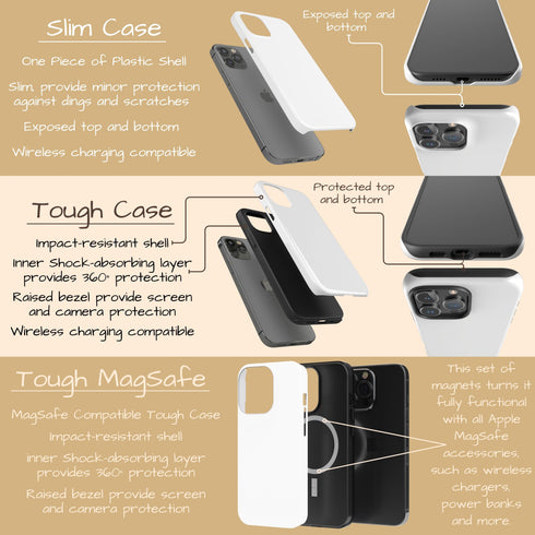 Custom Initials Marble iPhone Case