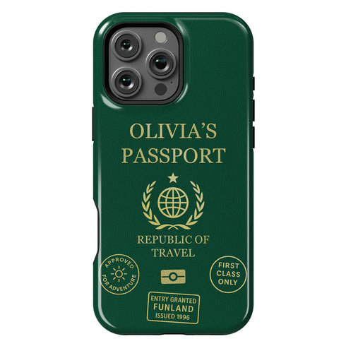 Personalized Classic Passport Cover iPhone Case
