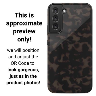 Custom QR Dark Tortoiseshell Galaxy Case