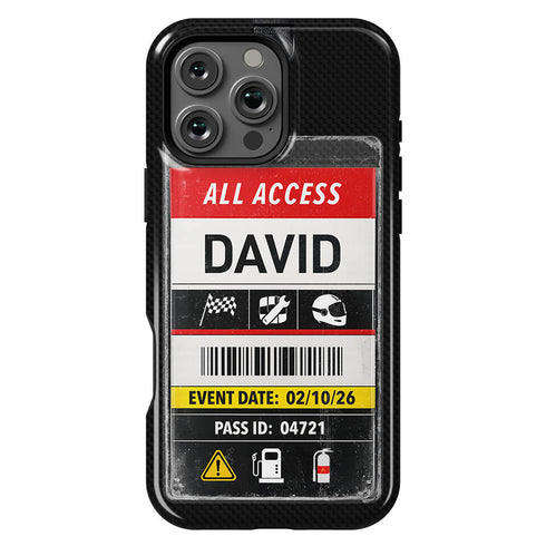 Personalized Racing Pass iPhone Case