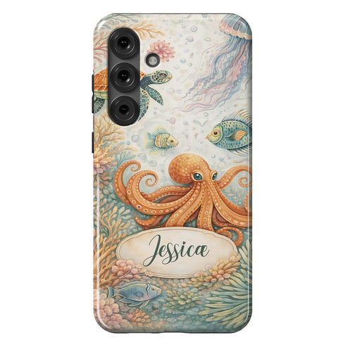 Personalized Enchanting Coastal Reef Galaxy Case