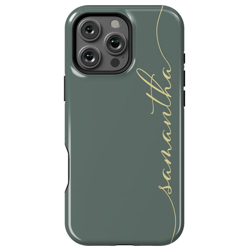 Custom Name Fresh Calligraphy iPhone Case - Vertical