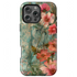 Custom Initials Boho Chic Vintage Floral iPhone Case
