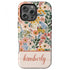 Custom Name Boho Chic Paradise Floral iPhone Case