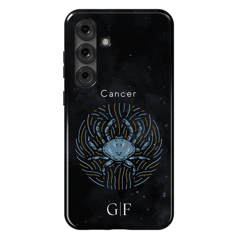 Personalized Black Zodiac Horoscope Sign Galaxy Case