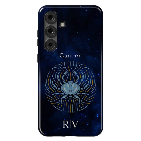 Personalized Blue Zodiac Horoscope Sign Galaxy Case