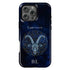 Personalized Blue Zodiac Horoscope Sign iPhone Case