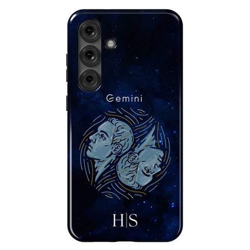 Personalized Blue Zodiac Horoscope Sign Galaxy Case