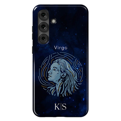 Personalized Blue Zodiac Horoscope Sign Galaxy Case