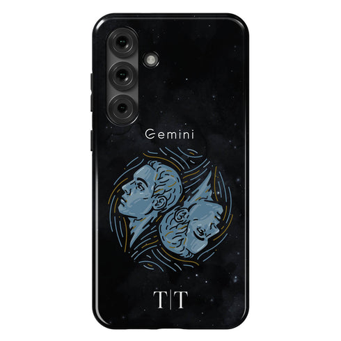 Personalized Black Zodiac Horoscope Sign Galaxy Case
