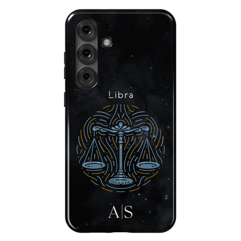 Personalized Black Zodiac Horoscope Sign Galaxy Case