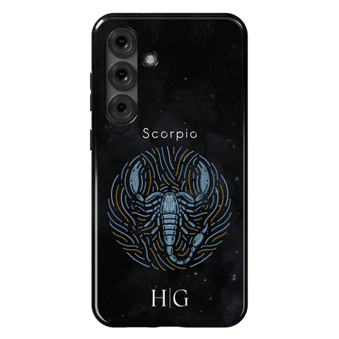 Personalized Black Zodiac Horoscope Sign Galaxy Case