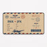Personalized Vintage Airline Ticket Desk Mat