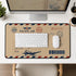 Personalized Vintage Airline Ticket Desk Mat