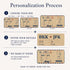 Personalized Vintage Airline Ticket Desk Mat