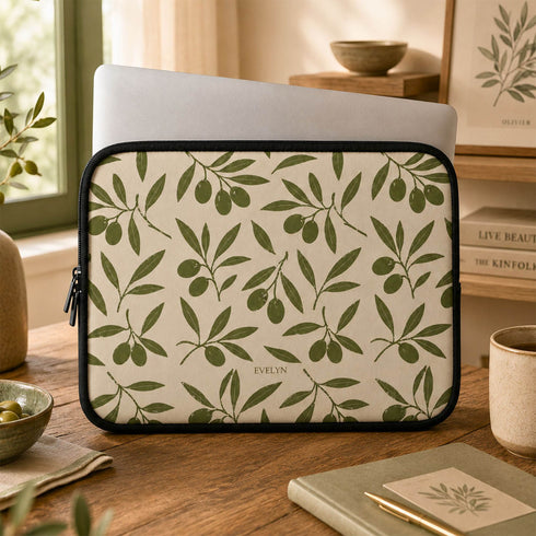 Personalized Olive Branch Laptop Sleeve