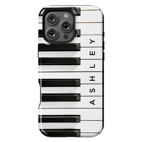 Personalized Music Lover Piano Keys iPhone Case