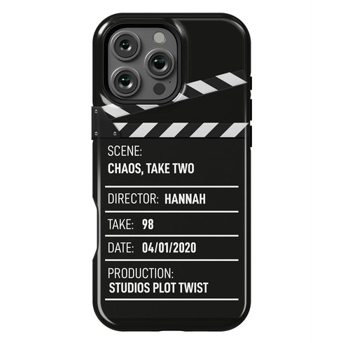 Personalized Movie Directors Clapperboard iPhone Case