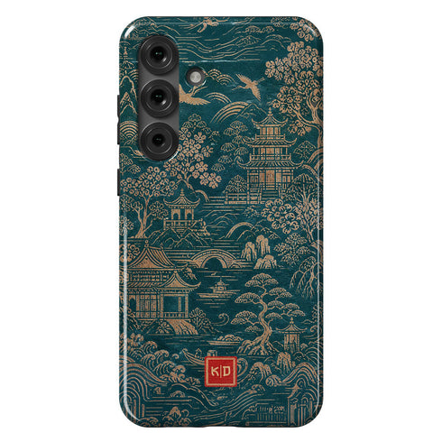 Personalized Golden Pagoda Garden Galaxy Case