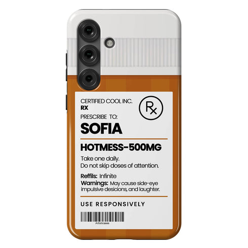 Personalized Funny Prescription Pill Bottle Galaxy Case